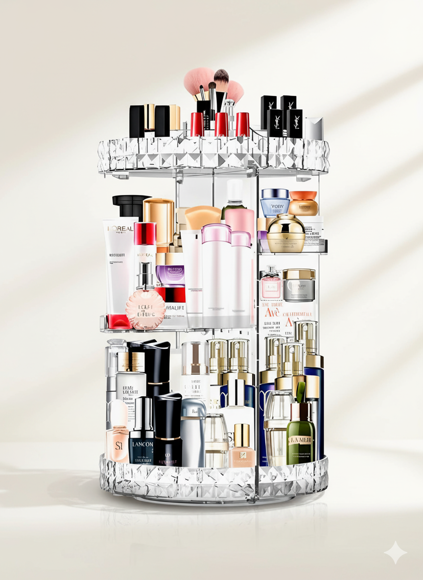 360° Rotating Skincare & Makeup Organizer